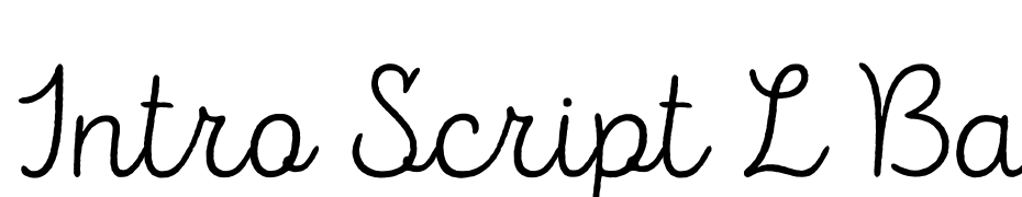 Intro Script L Base Yazı tipi ücretsiz indir